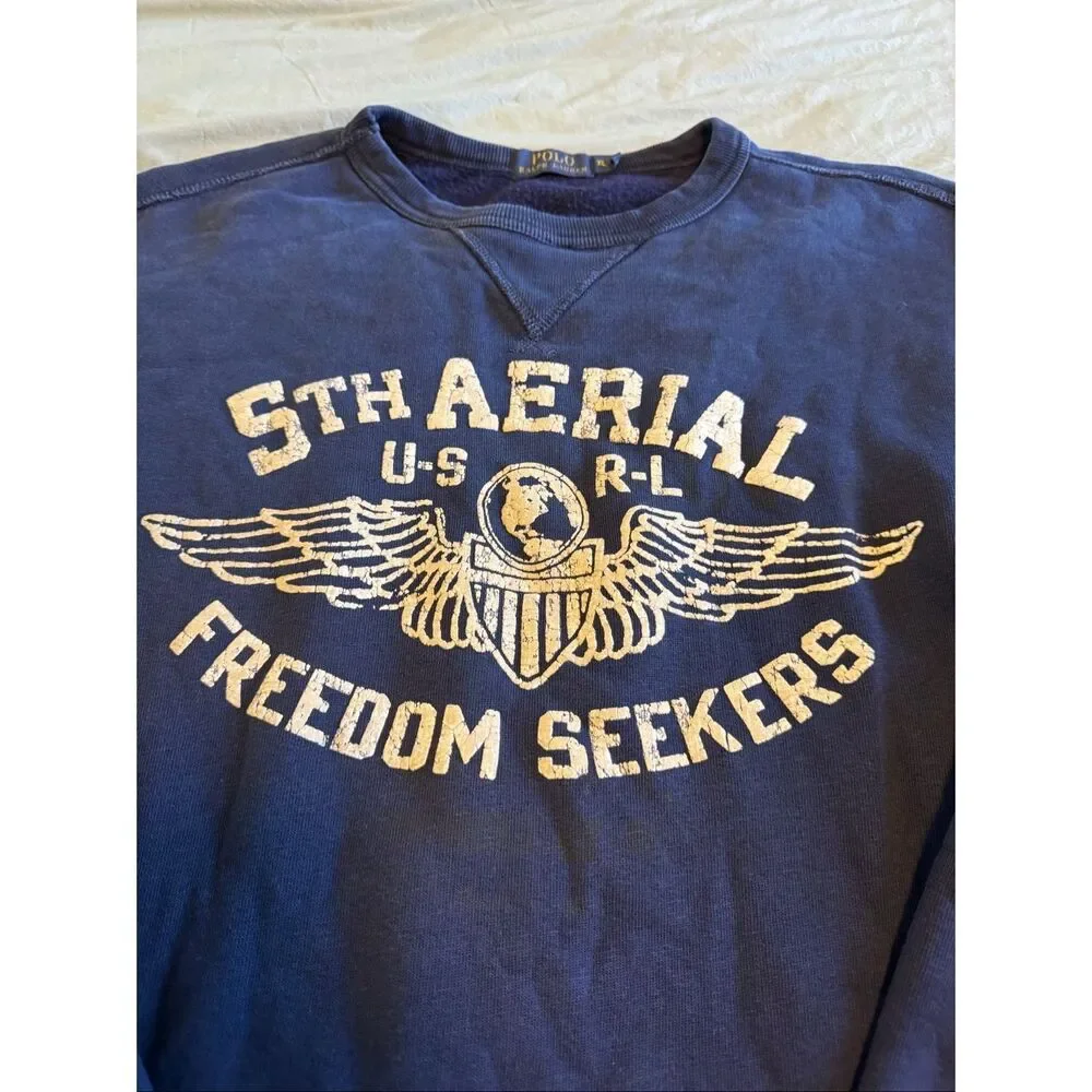 Polo Ralph Lauren Size XL crewneck sweatshirt 5th Aerial Freedom Seekers